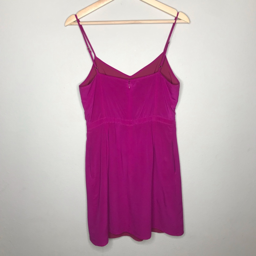 MADEWELL fuchsia casi silk dress size 6 - Picture 7 of 8